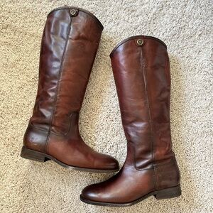 Frye Melissa Two Button Knee High Boots